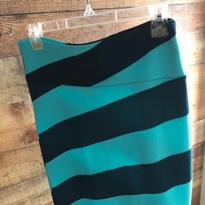 LuluRoe “Cassie” striped skirt. Small.
